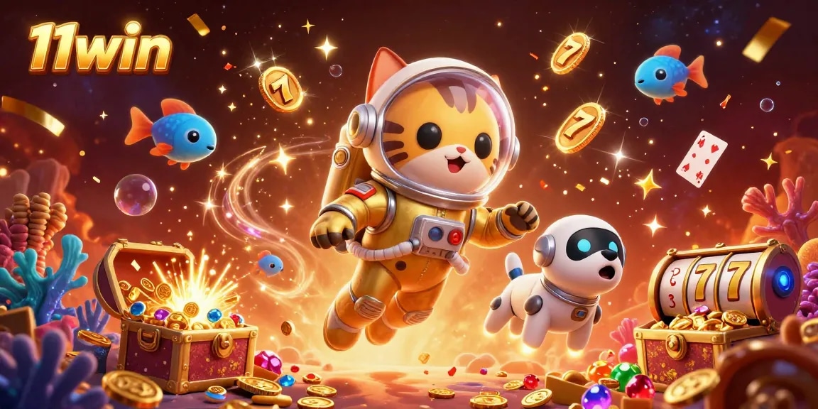 Engage in winning strategies at 11win with exciting casino games amidst an out-of-this-world scene.