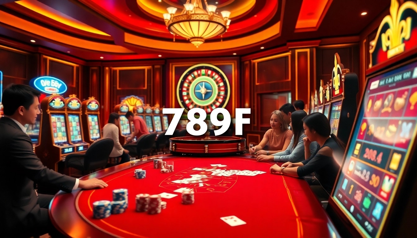 Engaging players strategizing at a casino table in 789f, surrounded by immersive gaming elements.