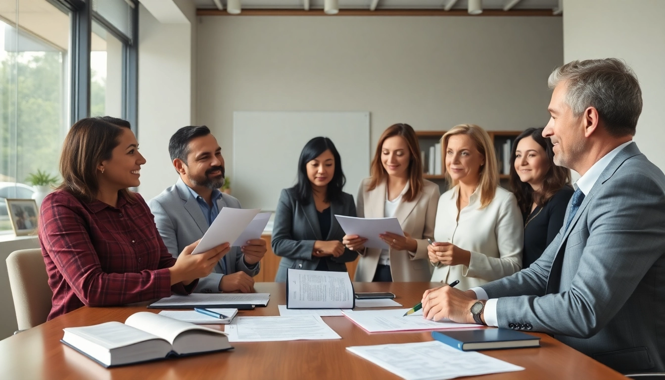 Engaged discussion on Estate Planning strategies in a modern office setting.