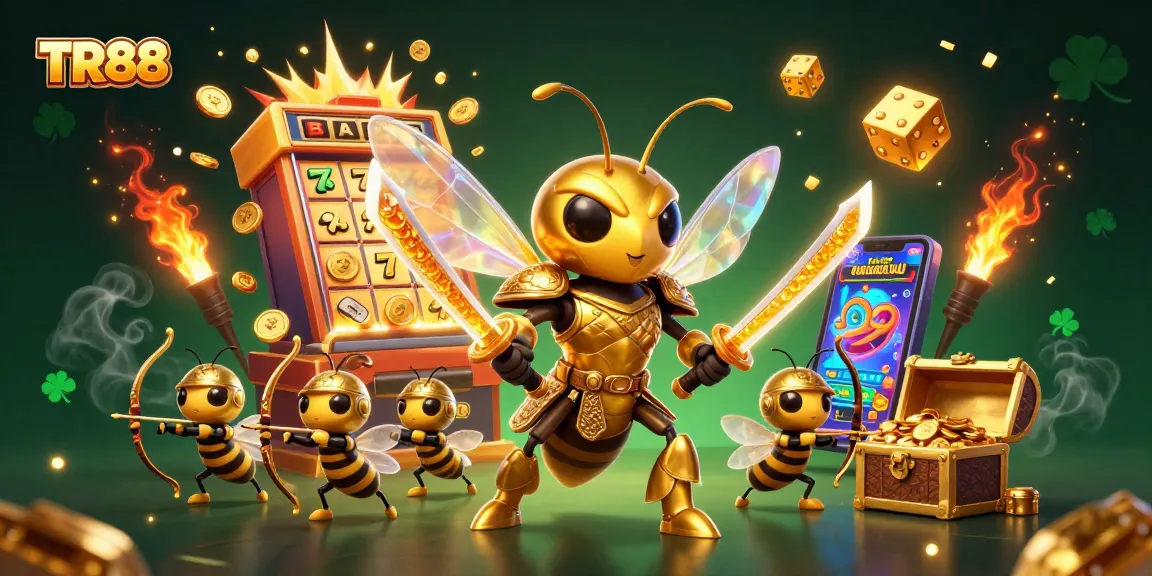 TR88 players win big with a dynamic casino experience featuring vibrant slot machines and fortune symbols.
