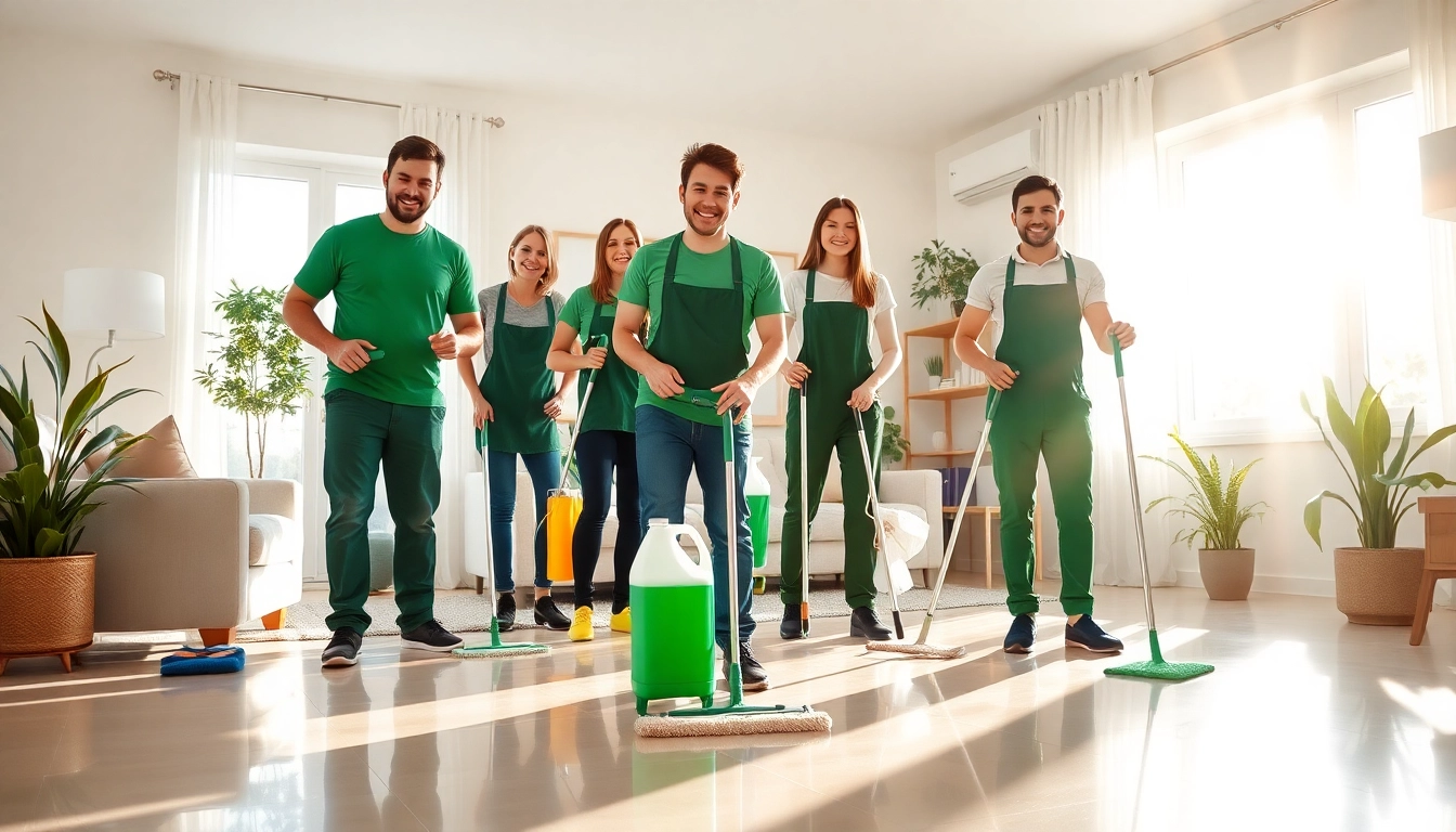 Enhance your space with cleaning services calgary featuring a professional team in action.