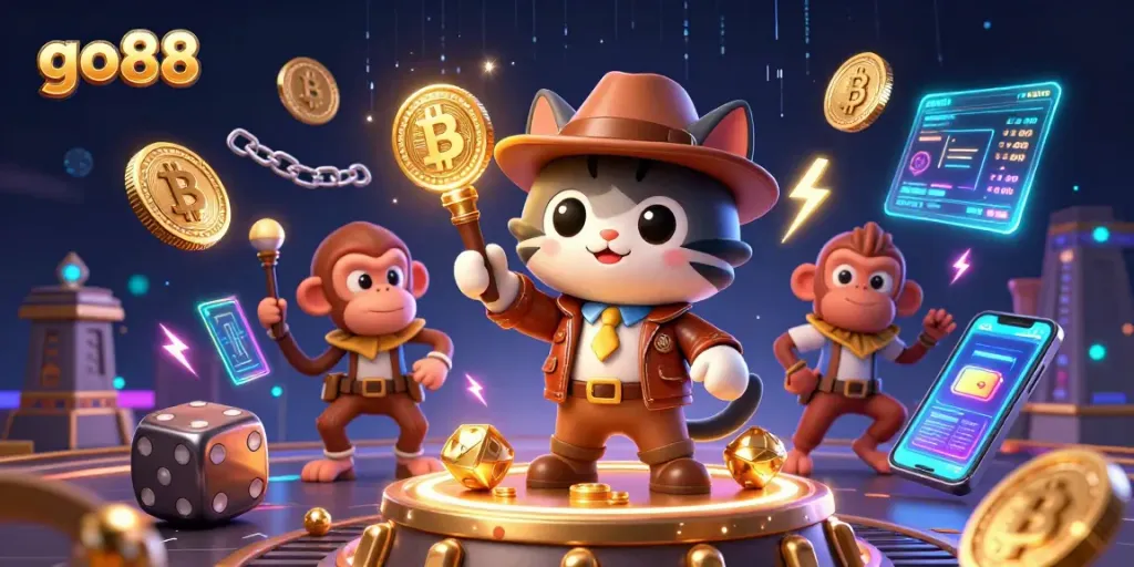 Engaging in go88's thrilling gameplay, explore a vibrant world filled with digital treasures.