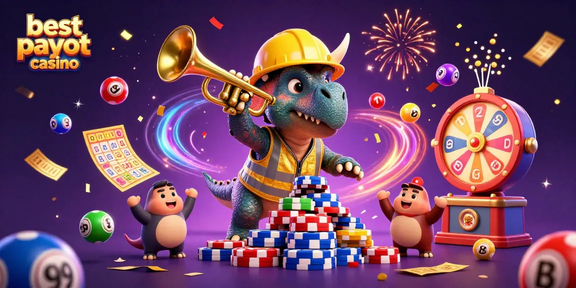 Experience rewards at the best payout casino with vibrant celebration and dynamic gaming elements.