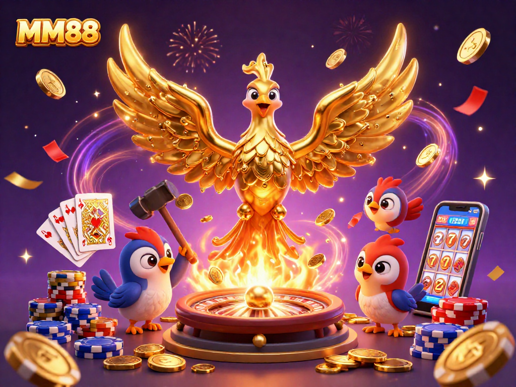 Experience thrilling gameplay at MM88 with dynamic casino elements and festive visuals.