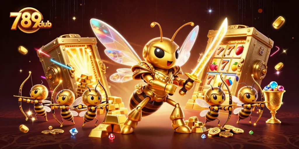 Engage in thrilling gameplay at 789club with vibrant slot reels and dazzling treasures.