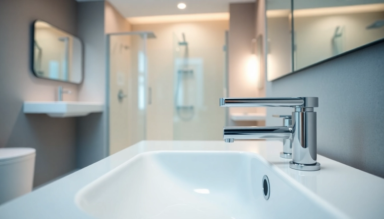 Entdecken Sie sonni sanitär Produkte in einem eleganten Badezimmer mit modernen Armaturen.