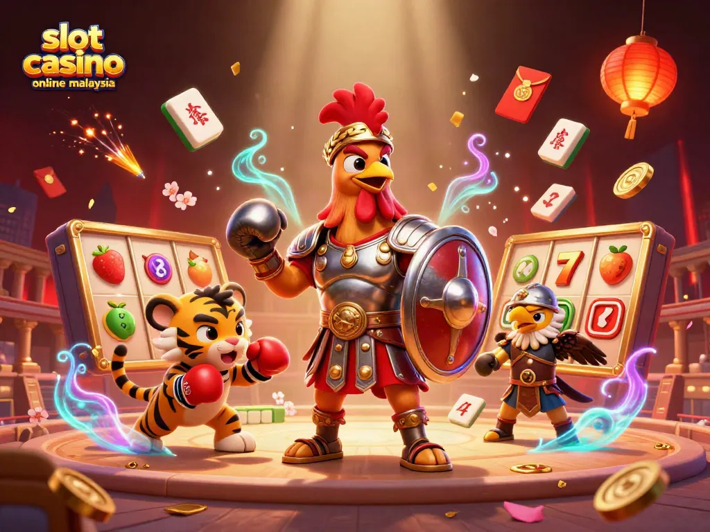 Experience excitement at slot casino online Malaysia with vibrant 3D characters and entertainment elements.
