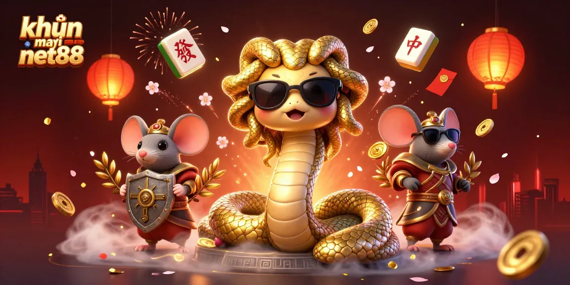 Engage with exciting khuyến mãi net88 at the casino in this vibrant 3D scene of playful Medusa and gaming elements.