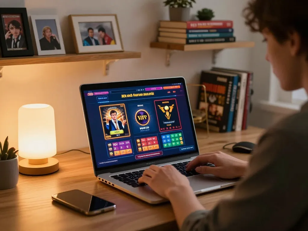 Engaging online gaming session for rik vip with vibrant interface and cozy atmosphere