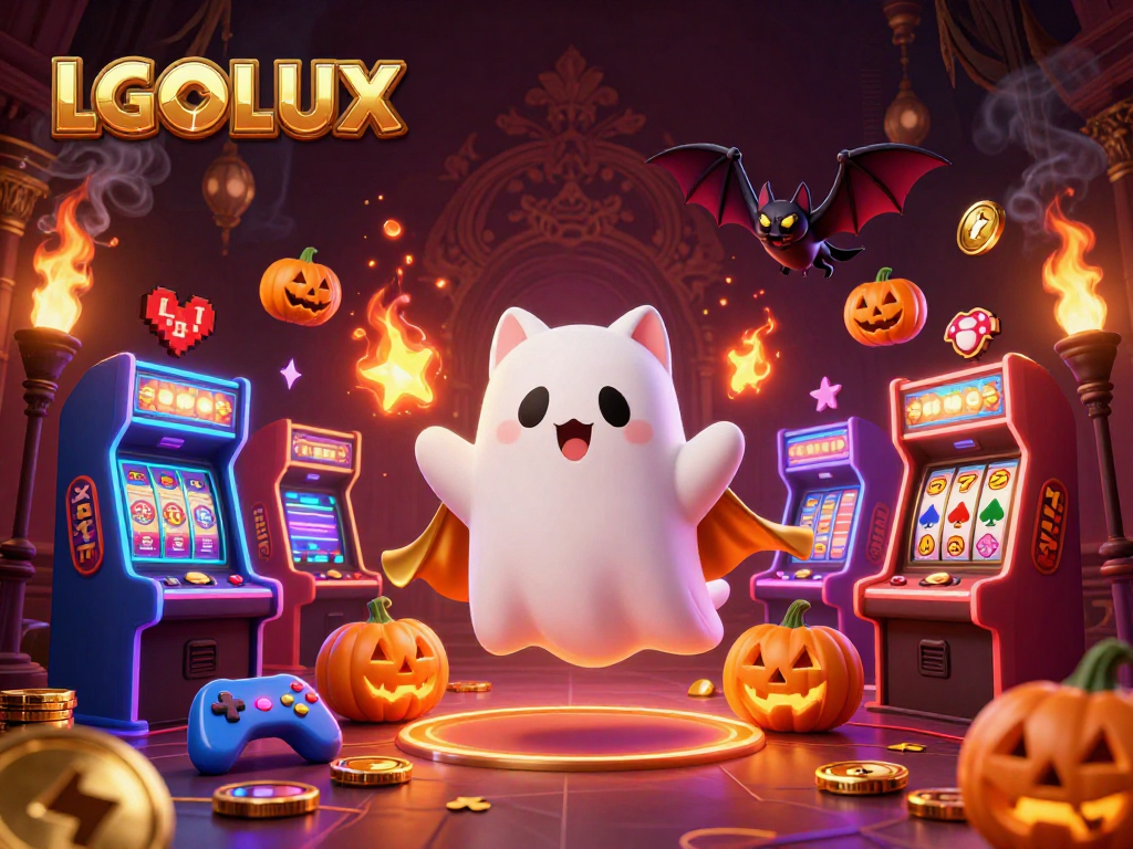 Experience winning moments at LGOLUX while playing in a haunted casino filled with fun elements.