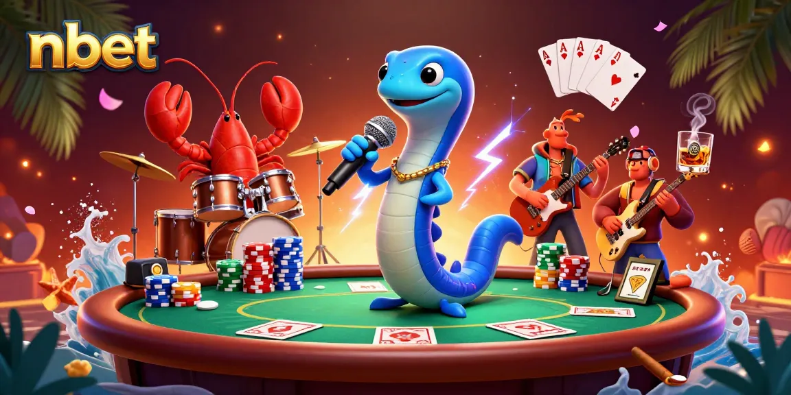 Experience the nbet electric eel DJ igniting the underwater casino stage with excitement.