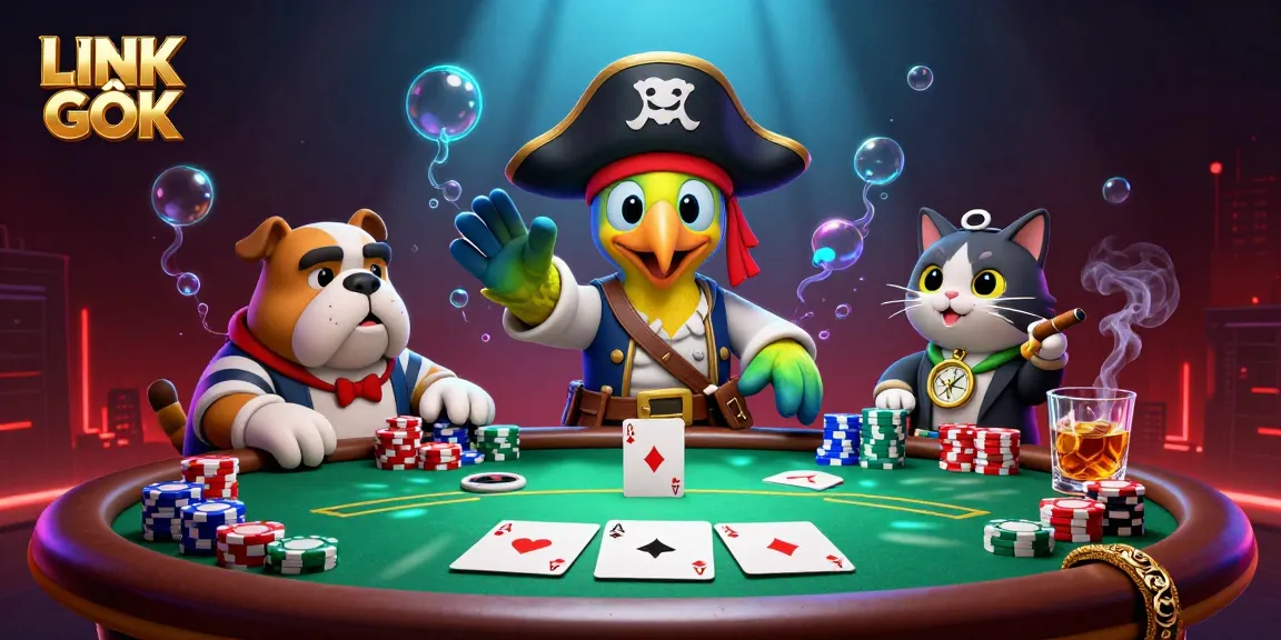 Experience thrilling gameplay at LINK GỐC with captivating characters in a vibrant poker scene.