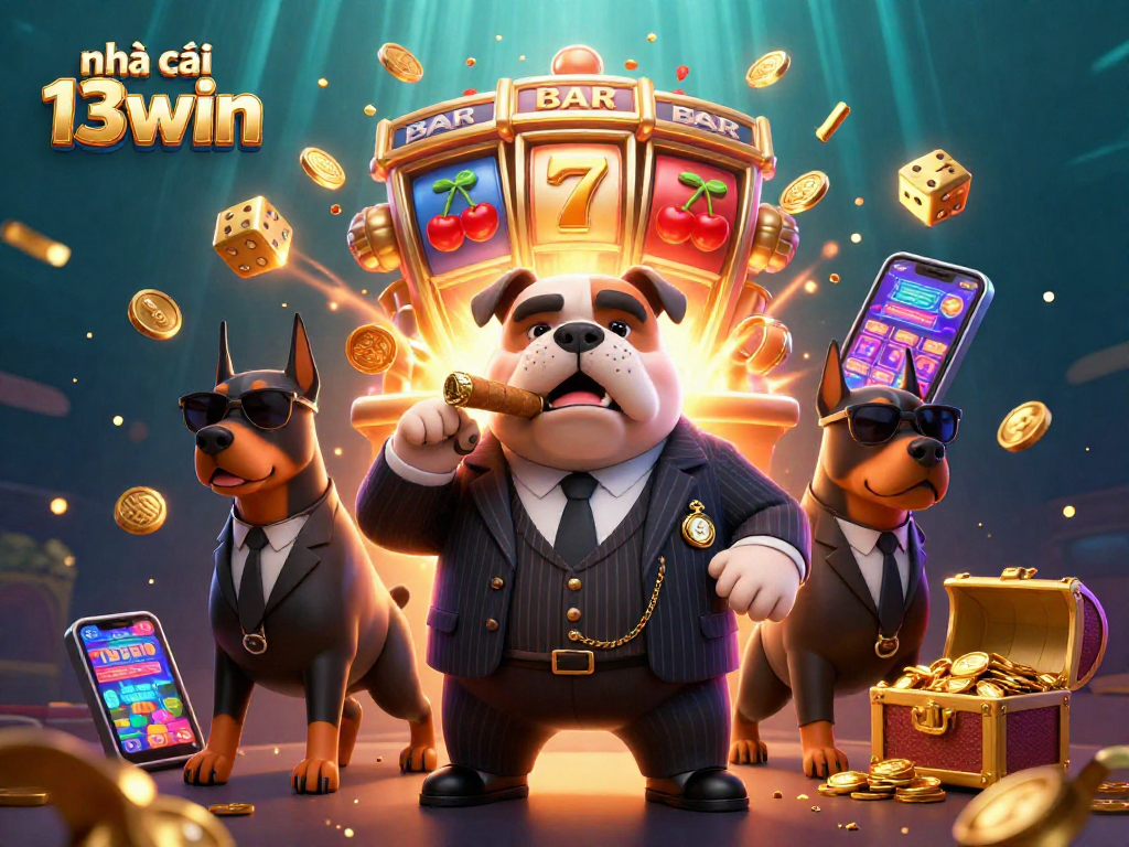Experience the thrill of nhà cái 13win with a dynamic scene featuring casino extravaganza elements