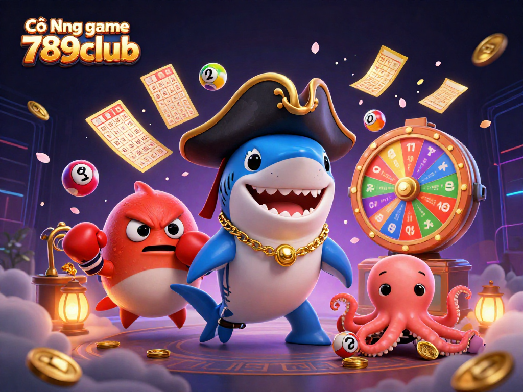 Cổng game 789club mang đến trải nghiệm giải trí thú vị với hình ảnh các nhân vật hoạt hình đầy màu sắc và sinh động.