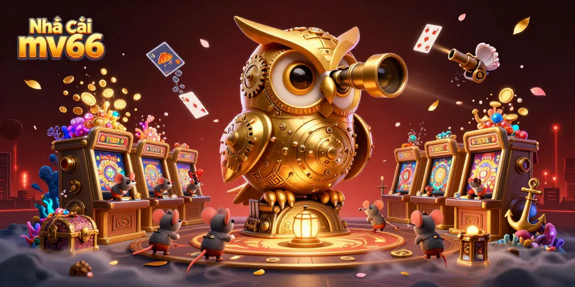 Experience excitement at Nhà cái mv66 with a lively casino scene featuring dynamic characters and vibrant action elements.