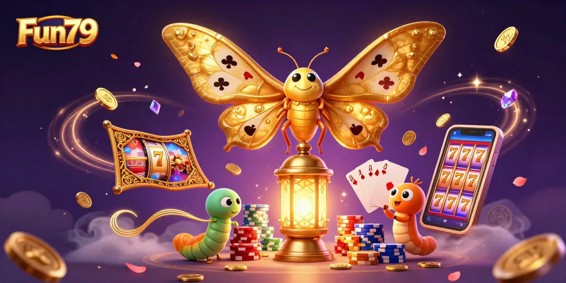 Experience the thrill of Fun79's casino adventure with majestic characters and vibrant scenes.