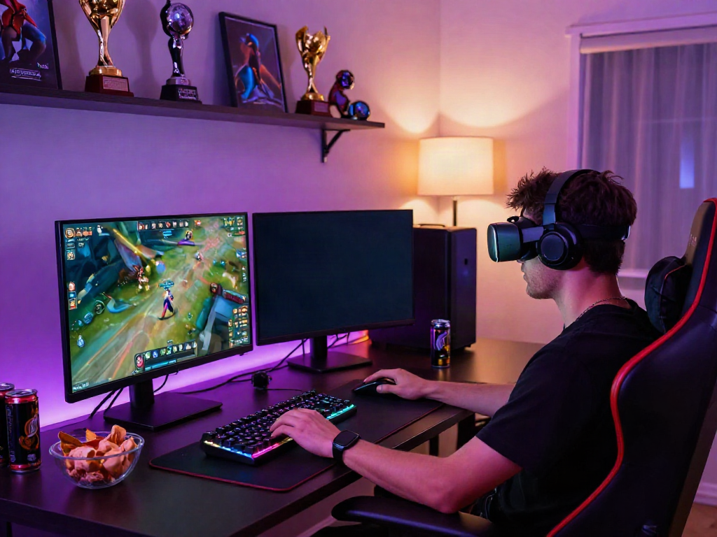 Engaged gamer using bro138 for premium online game performance.