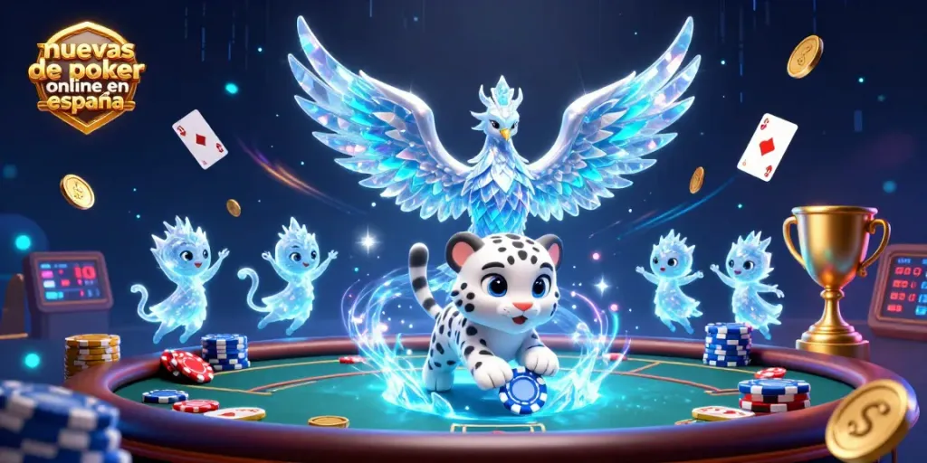 Juega en las nuevas salas de poker online en España, con emocionantes mesas y cartas vibrantes.