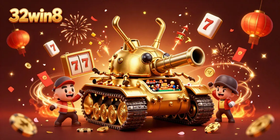 Experience thrilling gameplay at 32win8 with a vibrant casino scene featuring exciting gambling elements.