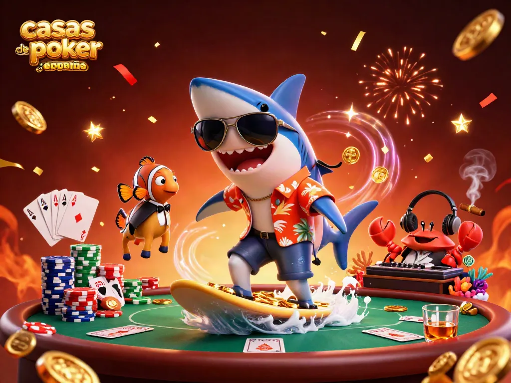 Disfruta de las casas de poker online España con un emocionante torneo en una ilustración dinámica.