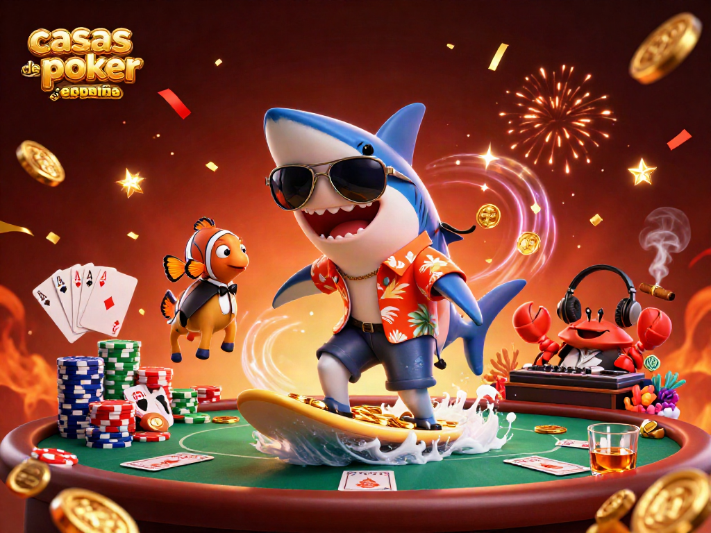 Disfruta de las casas de poker online España con un emocionante torneo en una ilustración dinámica.