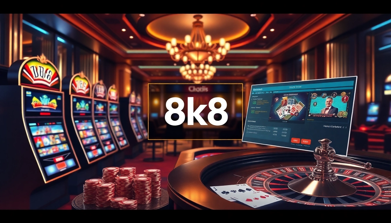 Experience the thrill of gambling with 8k8's vibrant online casino featuring slots and poker.