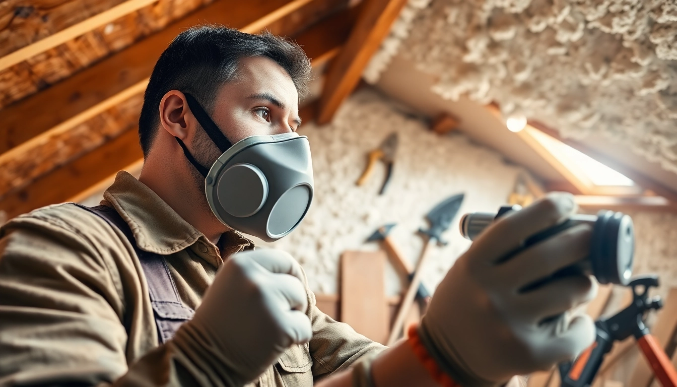 Get a reliable spray foam removal quote while a professional contractors inspects insulation.