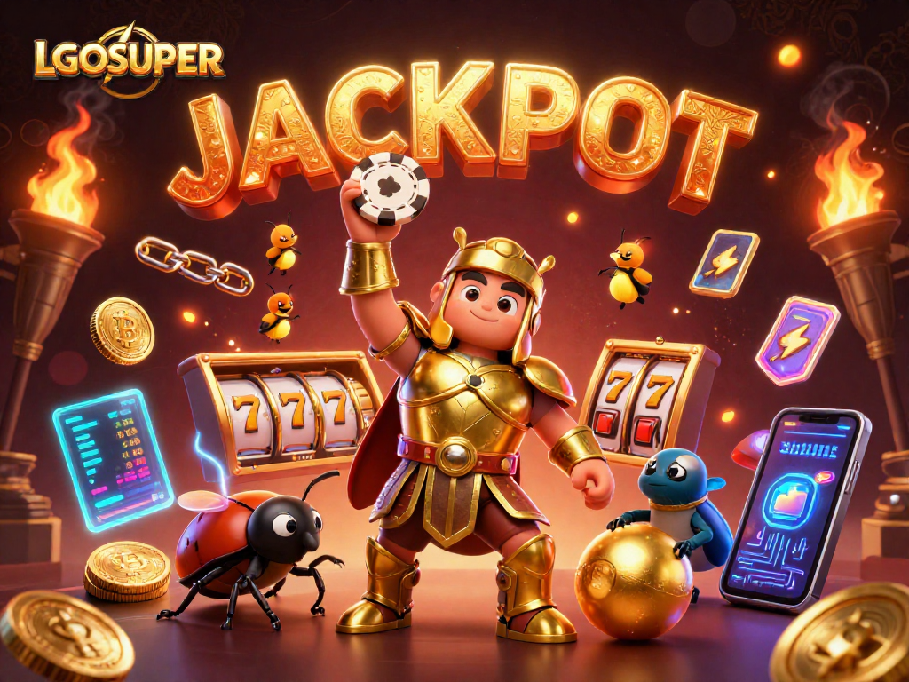 Win big with LGOSUPER's thrilling online slots featuring unique characters and vibrant gaming elements.