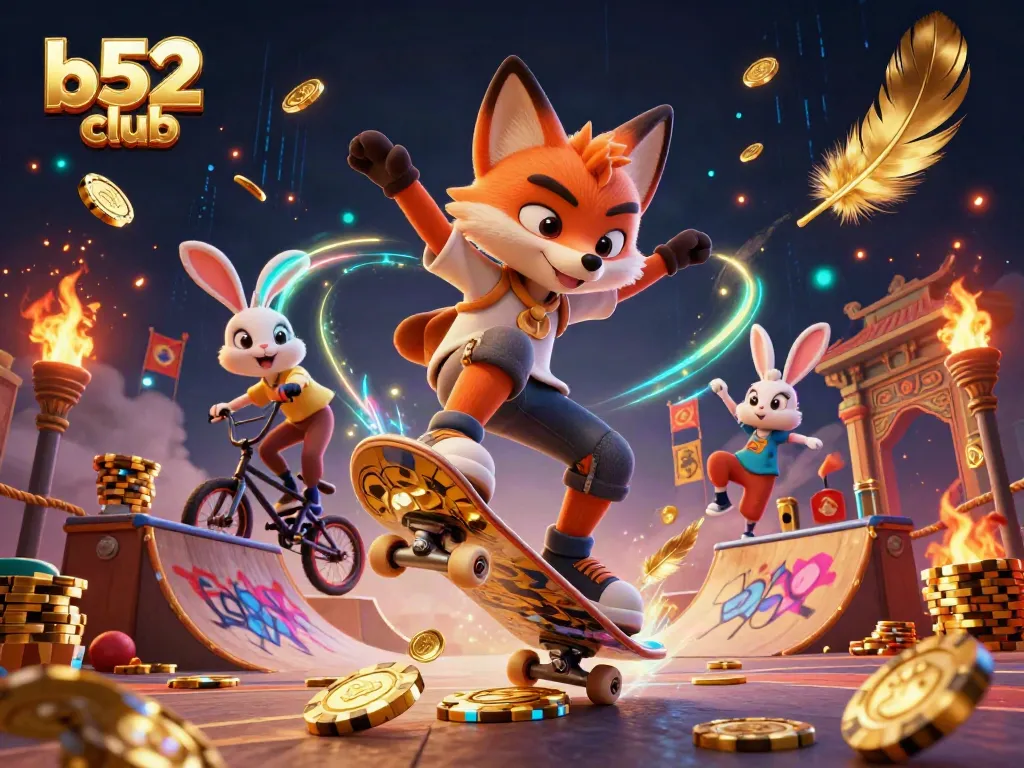 Experience thrilling gameplay at b52 club with unique 3D characters and dynamic casino elements.