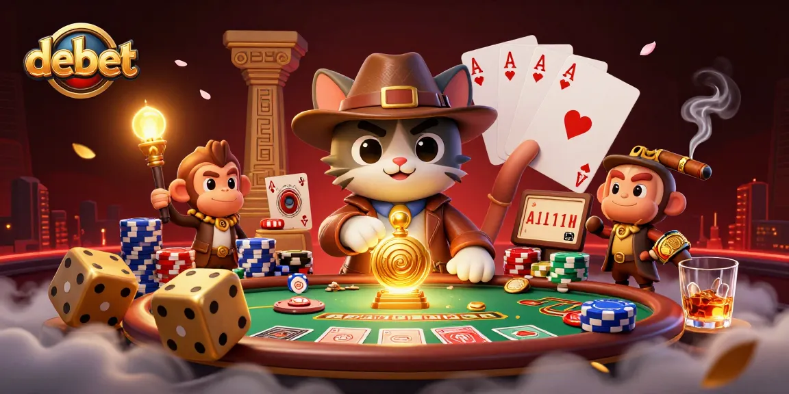 Engage in debet's thrilling adventure with a cat archaeologist discovering casino treasures.