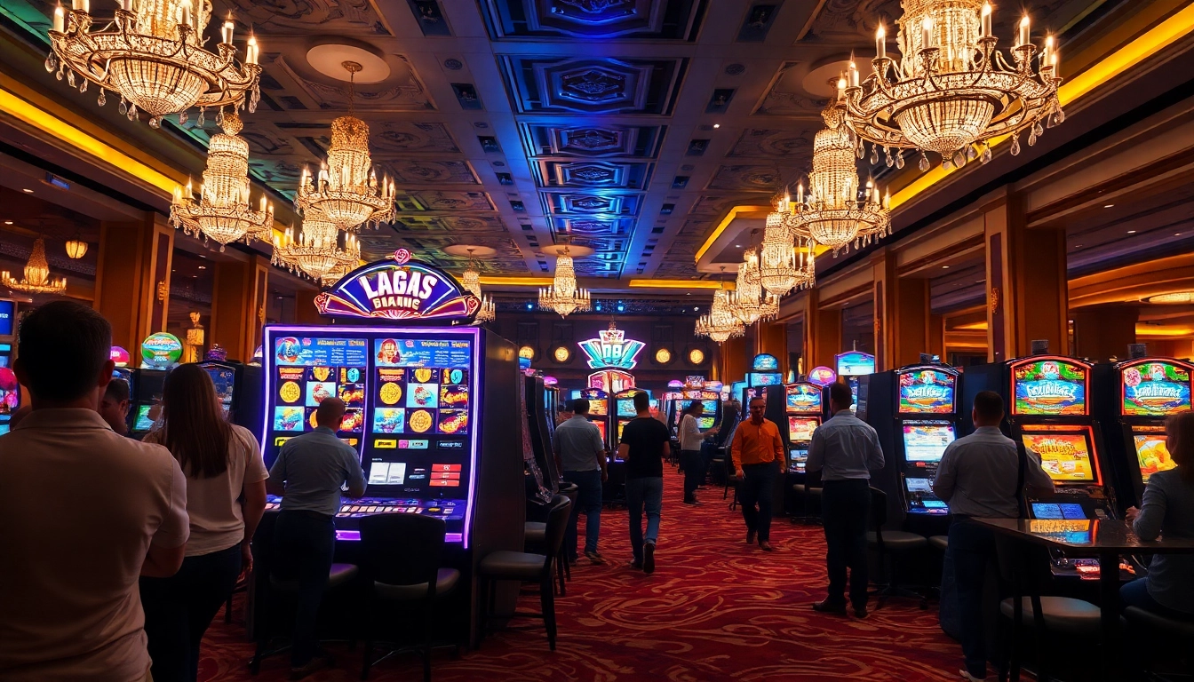 Slot deposit 5000 pada mesin slot yang mengasyikkan di dalam kasino.