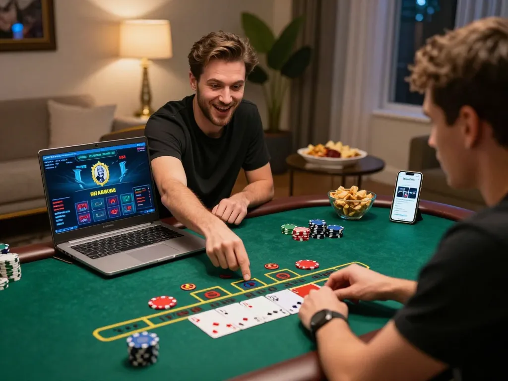 Engaging online blackjack gameplay at kp88s with player focused on betting strategy