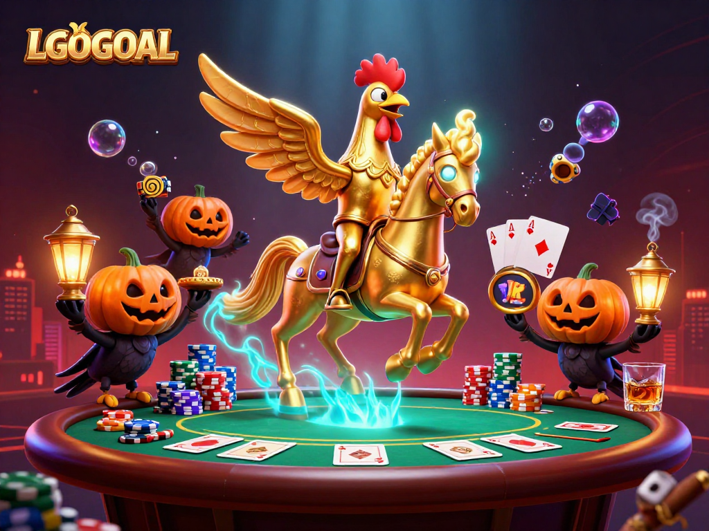 Join the vibrant world of LGOGOAL with animated characters and casino themes highlighting fun gaming excitement.