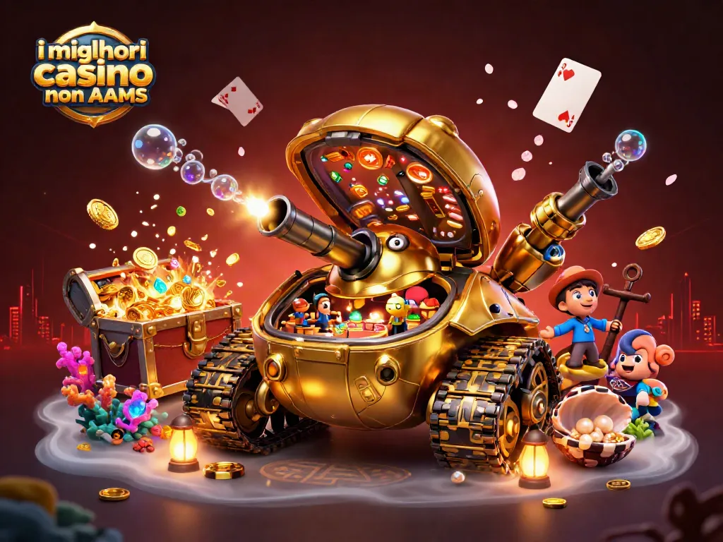 Gioca nei migliori casino non AAMS con questa vivace illustrazione 3D ricca di dettagli