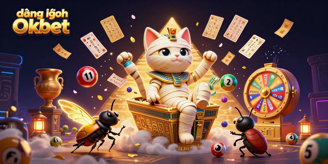 Experience the thrill of đăng nhập Oxbet through this vibrant 3D casino illustration featuring a lively pyramid setting.