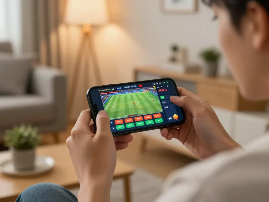 Engaging with live sports betting using the mb66-t smartphone app in a cozy setting