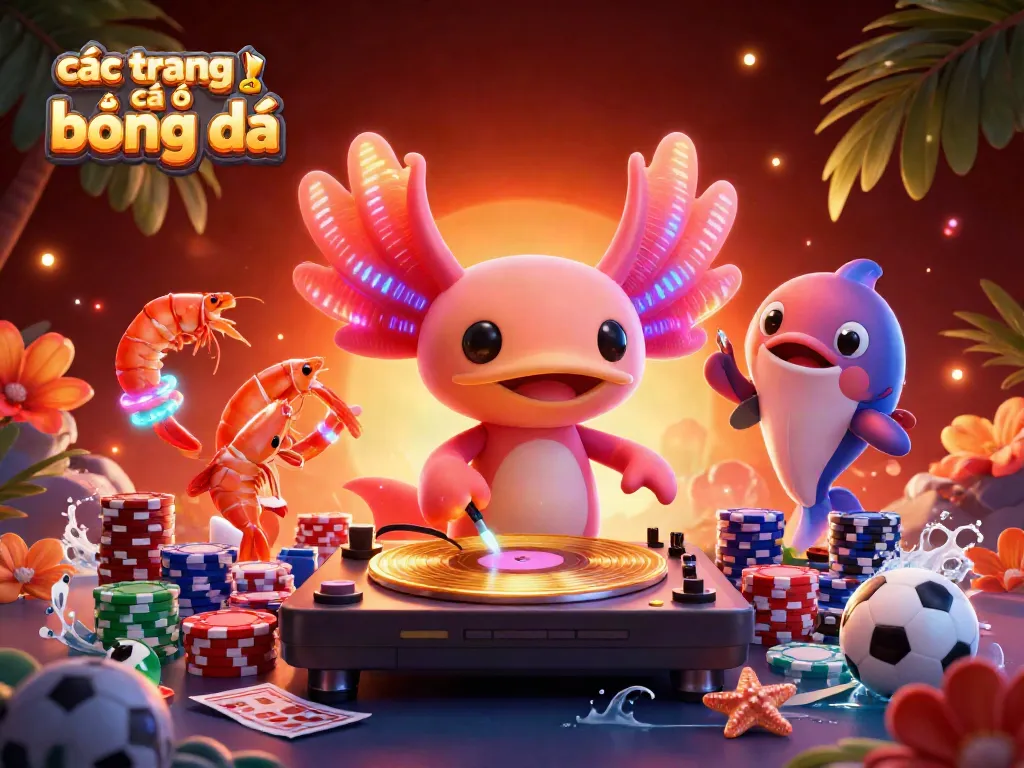 Các trang cá độ bóng đá mang đến những trải nghiệm độc đáo với DJ axolotl và đội ngũ động vật biển phấn khích.