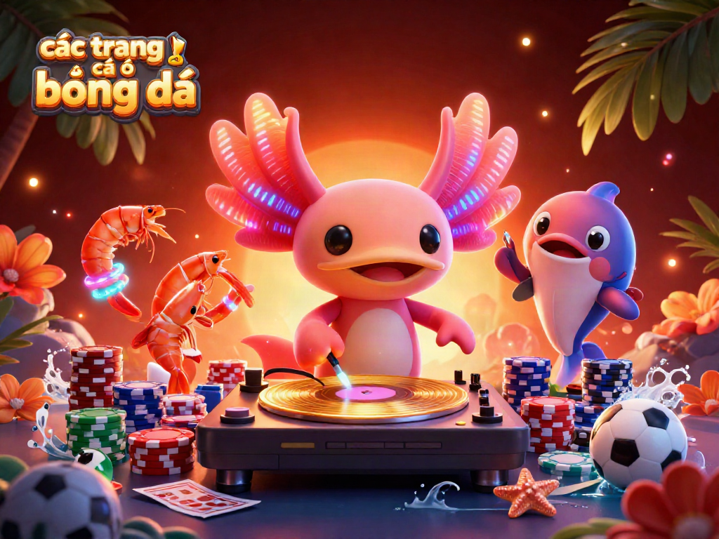 Các trang cá độ bóng đá mang đến những trải nghiệm độc đáo với DJ axolotl và đội ngũ động vật biển phấn khích.