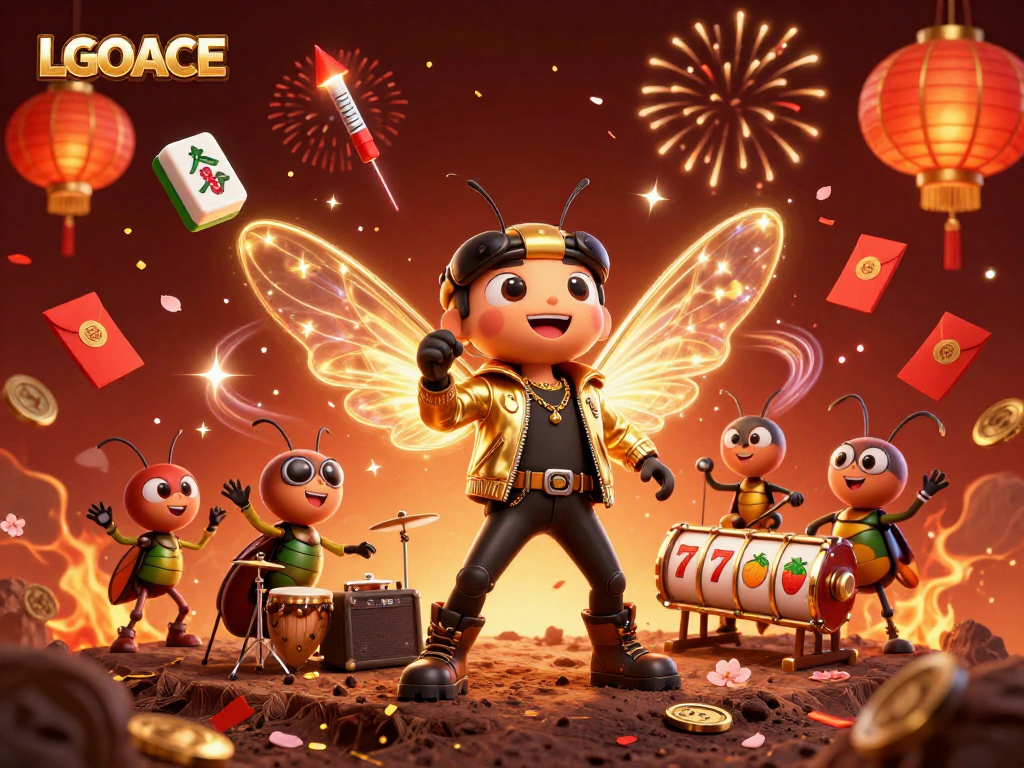 Engage in thrilling gameplay with LGOACE featuring a vibrant casino illustration.