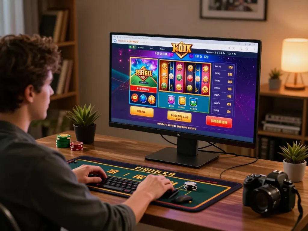 Engage with link slot gacor while enjoying live dealer games in a vibrant online casino setup.