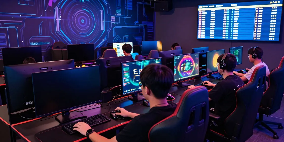 Bro138 gaming hub with vibrant screens and engaged players enjoying high-quality slot games.