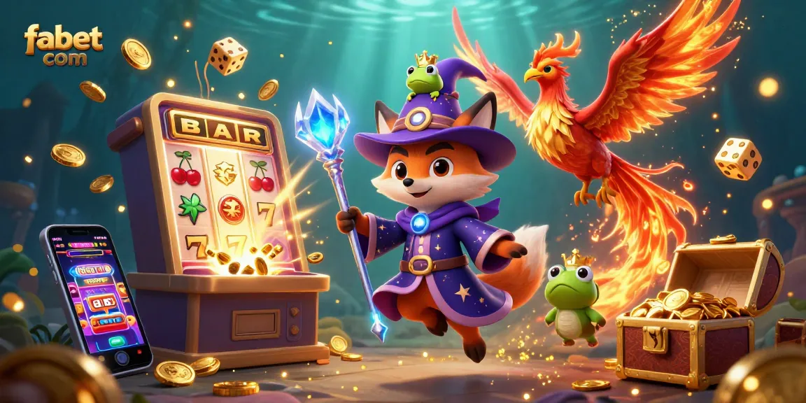 Experience thrilling adventures with fabet com in an enchanting casino scene filled with excitement and magical elements.