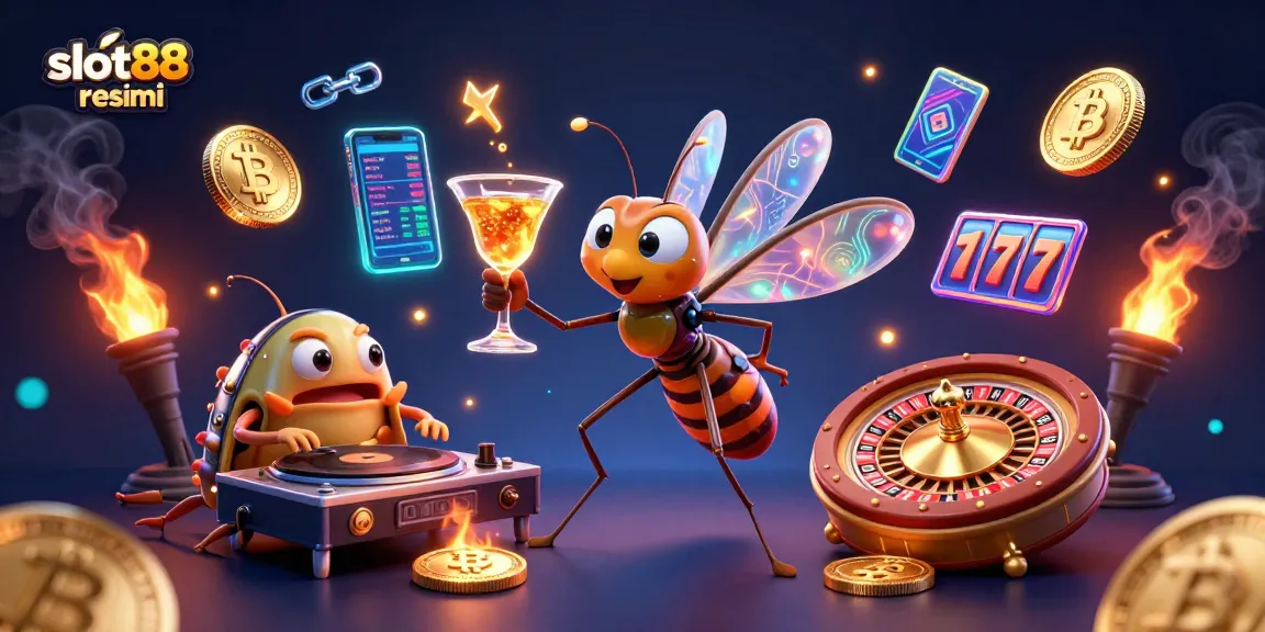 Engage with exciting slot88 resmi action in this vibrant 3D casino illustration.