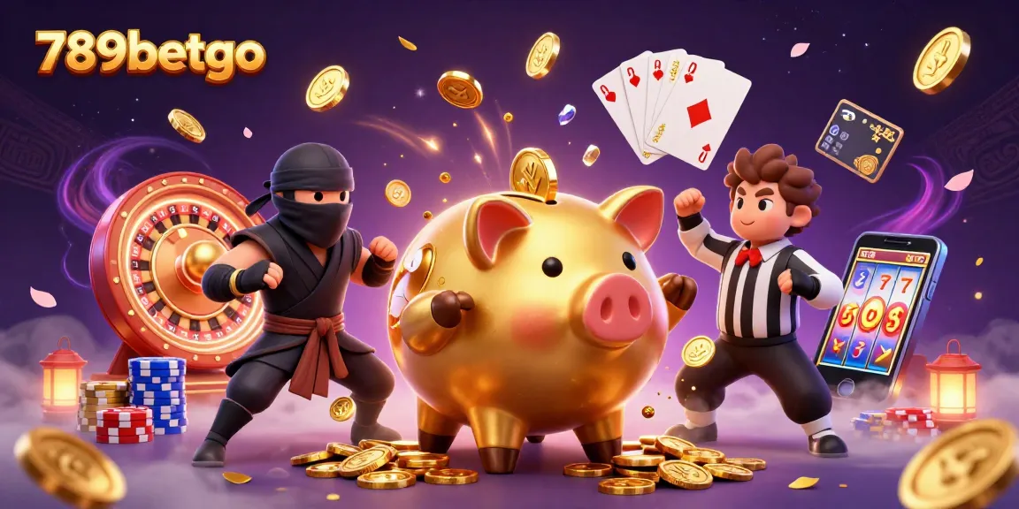 Experience the thrill of gaming with 789betgo at a vibrant 3D casino scene packed with action and excitement.