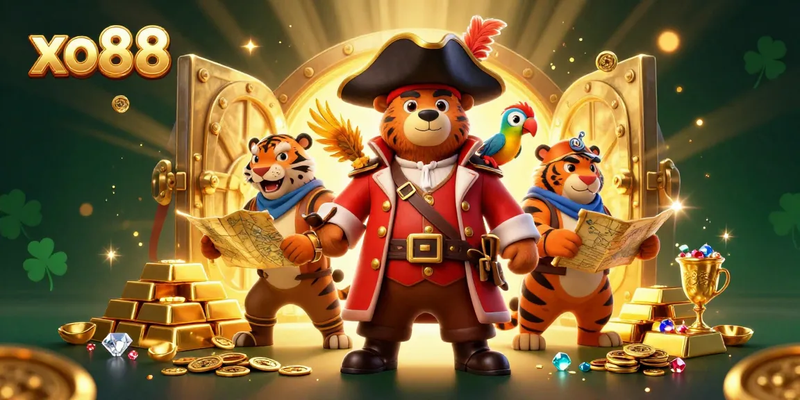 Engage in thrilling xo88 adventures with colorful characters in a vibrant casino scene.