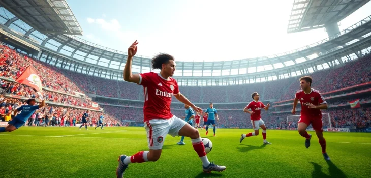 Exciting scene of giải vô địch quốc gia mỹ match with enthusiastic fans and dynamic gameplay.