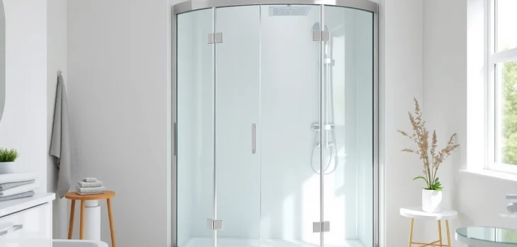 Komplett duschkabine 80x80 eckeinstieg mit elegantem Design und klaren Linien im modernen Badezimmer.