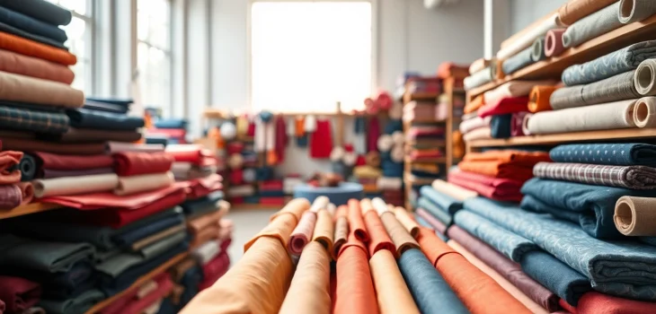 Gebruik uni katoen stof in verschillende kleuren voor creatieve naaiprojecten.