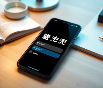有道翻译 application interface showcasing vibrant language options and study materials in a modern setting.