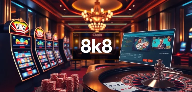 Experience the thrill of gambling with 8k8's vibrant online casino featuring slots and poker.